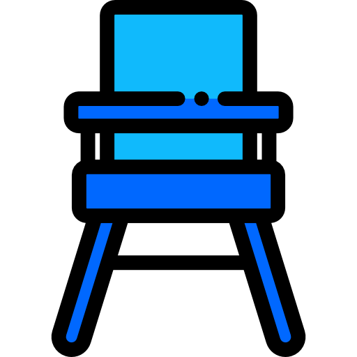 krzesełko do karmienia Detailed Rounded Lineal color ikona