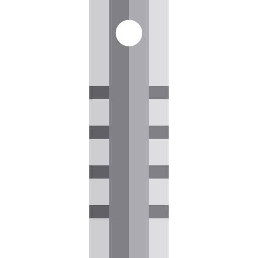linijka Basic Straight Flat ikona