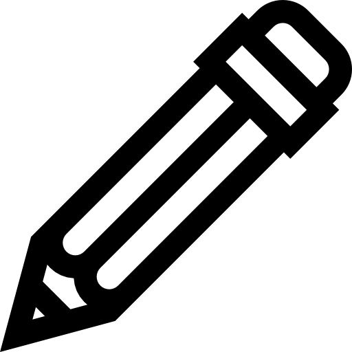 Pencil Basic Straight Lineal icon