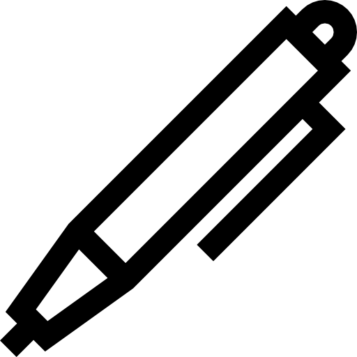 caneta Basic Straight Lineal Ícone