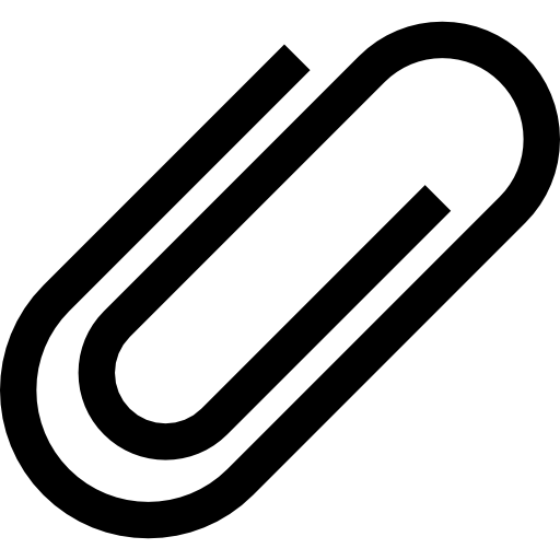 ペーパークリップ Basic Straight Lineal icon