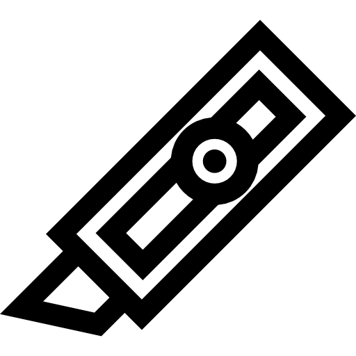 カッター Basic Straight Lineal icon