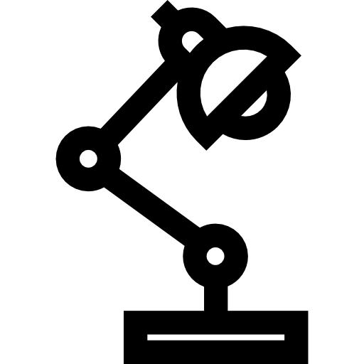 lámpara de escritorio Basic Straight Lineal icono