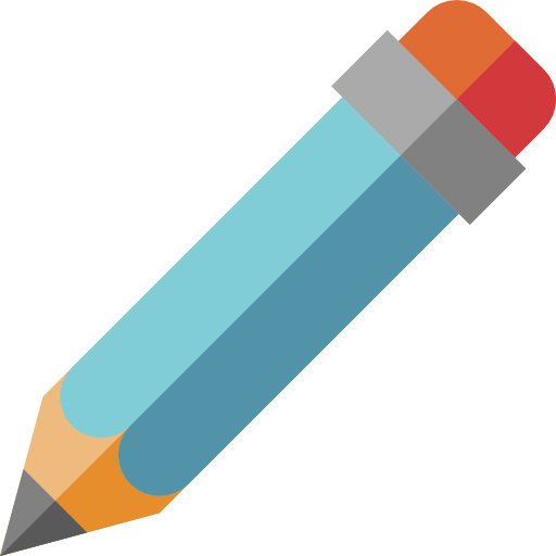 Pencil Basic Straight Flat icon