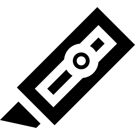 cortador Basic Straight Filled icono