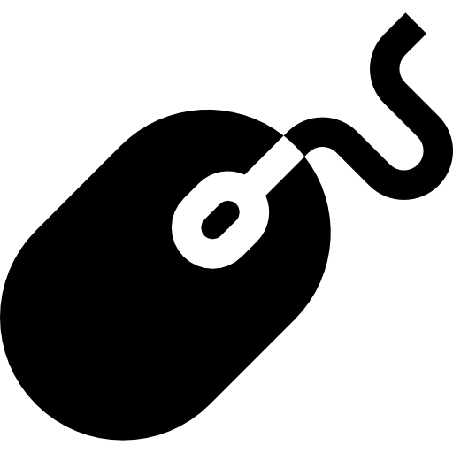ratón Basic Straight Filled icono