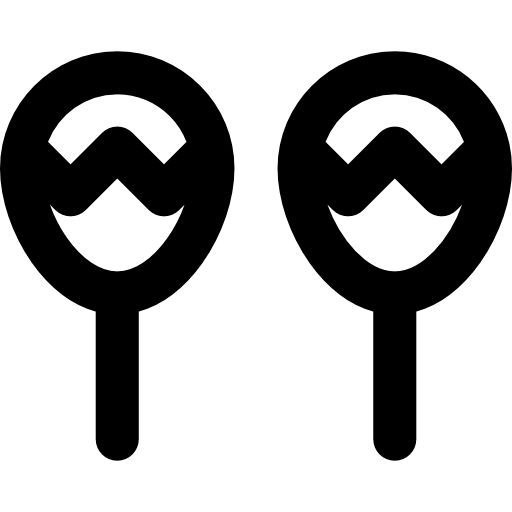 maraca Basic Rounded Lineal icono