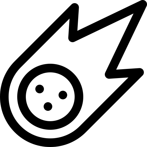 asteroide Basic Rounded Lineal icona