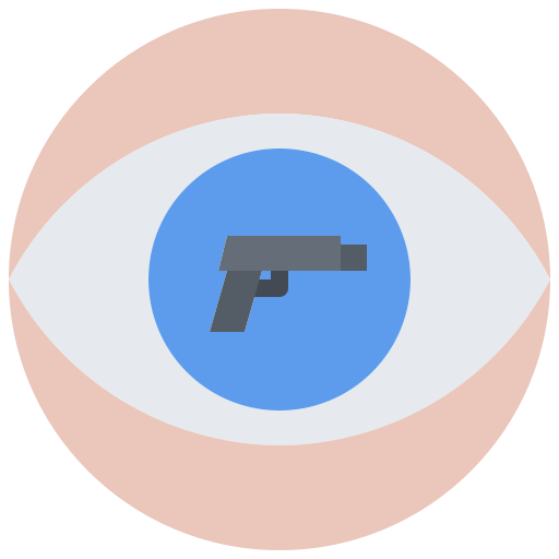 ojo Coloring Flat icono