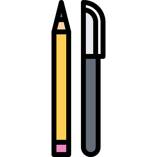 potlood Coloring Color icoon