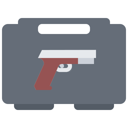 pistola Coloring Flat icono