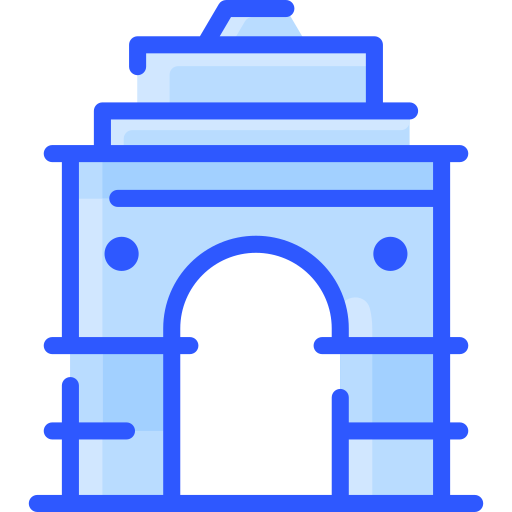 india gate Vitaliy Gorbachev Blue icoon