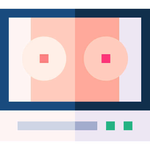 mammografia Basic Straight Flat ikona