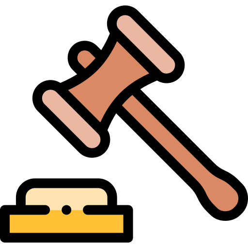 Gavel Detailed Rounded Lineal color icon