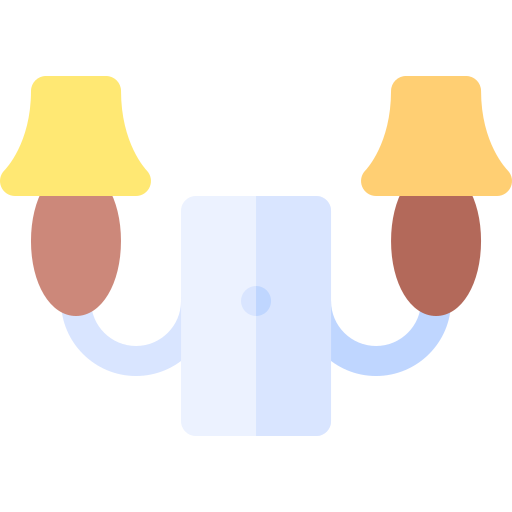 lámpara de pared Basic Rounded Flat icono