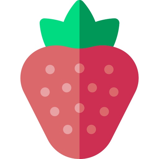 Strawberry Basic Rounded Flat icon