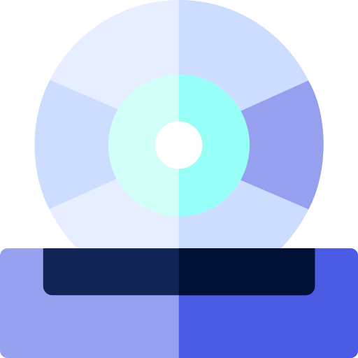 dvd-speler Basic Rounded Flat icoon