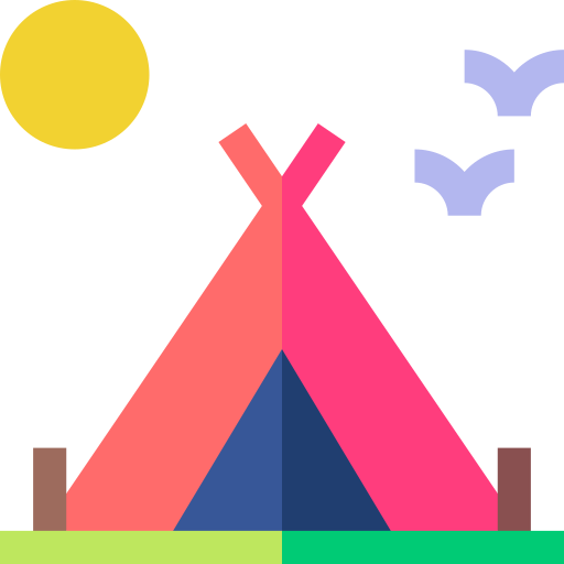 キャンプ Basic Straight Flat icon