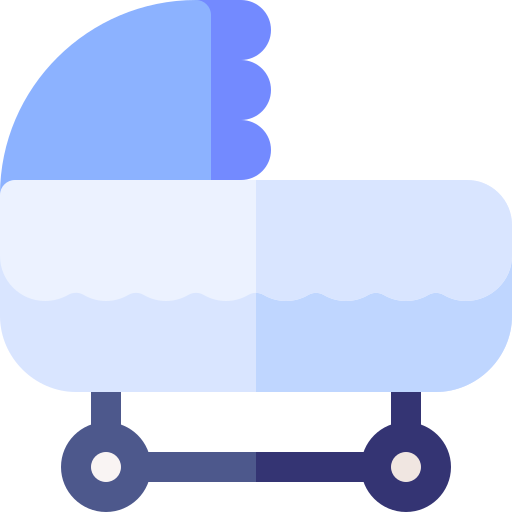 Baby carriage Basic Rounded Flat icon