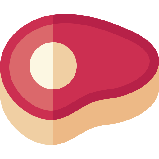 viande Basic Rounded Flat Icône