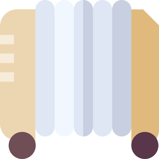Heater Basic Straight Flat icon