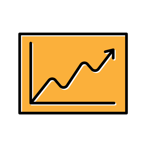 gráfico de linea Generic Color Omission icono