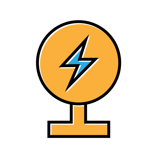 電気的危険信号 Generic Color Omission icon