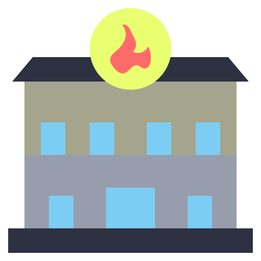 Fire station Generic Flat icon