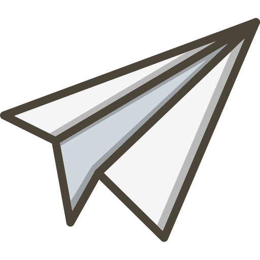papierowy samolocik Generic Outline Color ikona