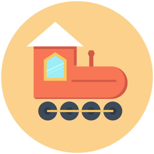 Train Vector Stall Flat icon