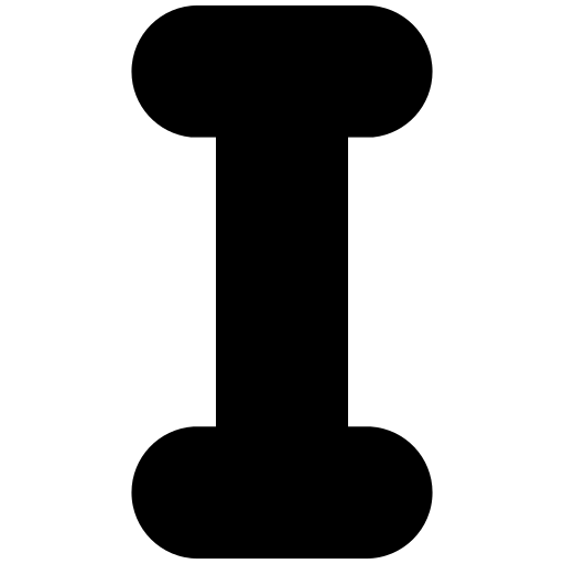 lettre i Generic Glyph Icône