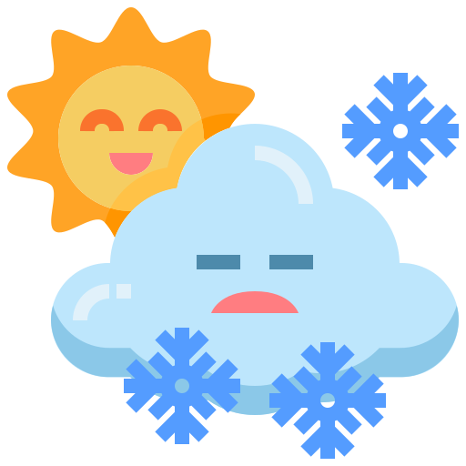 Śnieg Justicon Flat ikona