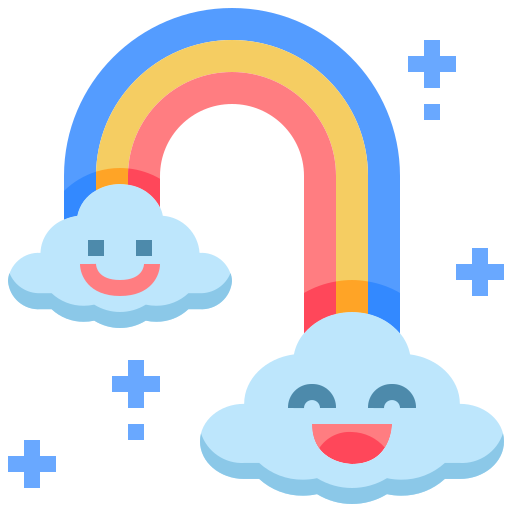 arco iris Justicon Flat icono