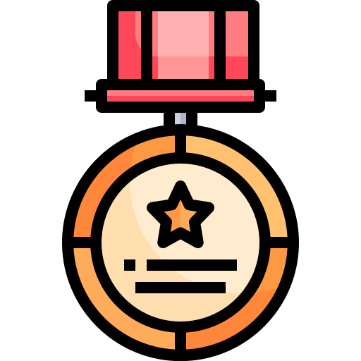 medalla Justicon Lineal Color icono