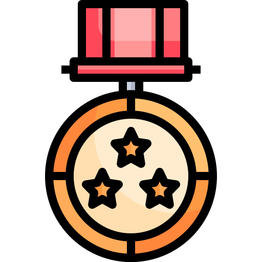 medal Justicon Lineal Color ikona
