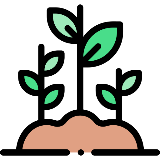 Sprout Detailed Rounded Lineal color icon