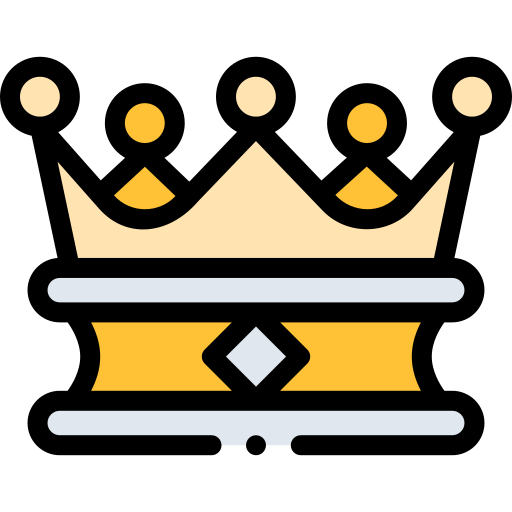 la monarchie Detailed Rounded Lineal color Icône