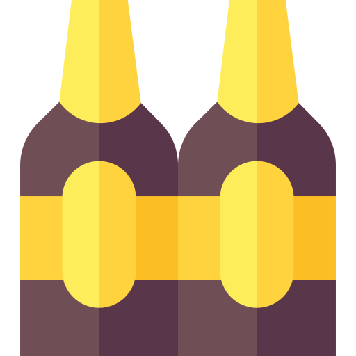 garrafa de cerveja Basic Straight Flat Ícone
