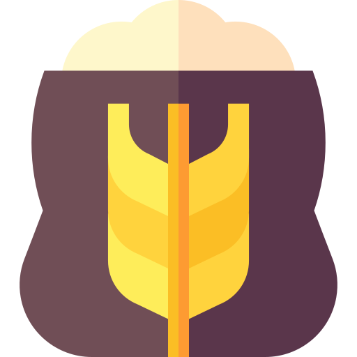 saco de trigo Basic Straight Flat icono