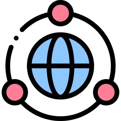 по всему миру Detailed Rounded Lineal color иконка