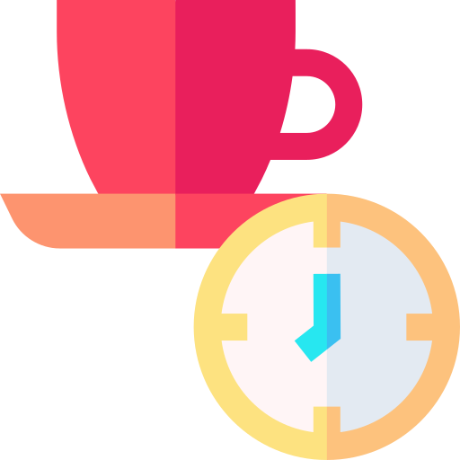 Coffee breaks Basic Straight Flat icon