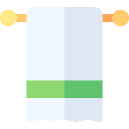 handdoek Basic Straight Flat icoon