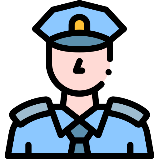 Police Detailed Rounded Lineal color icon
