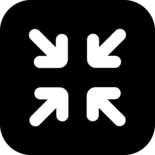 strzałki minimalizujące Generic Glyph ikona