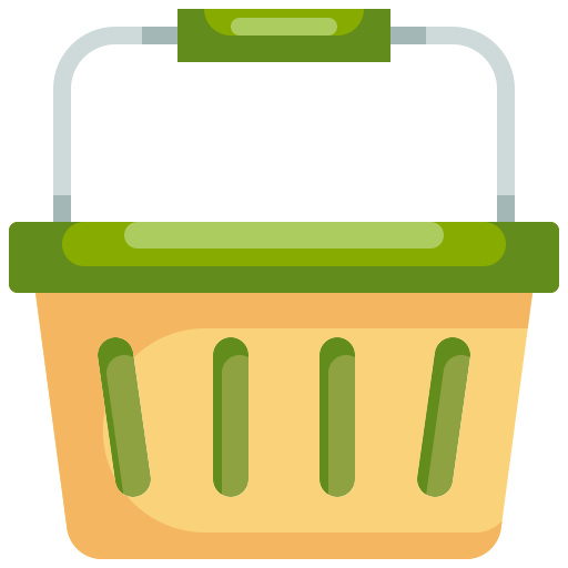 Shopping basket Justicon Flat icon