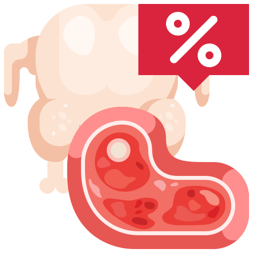 mięso Justicon Flat ikona