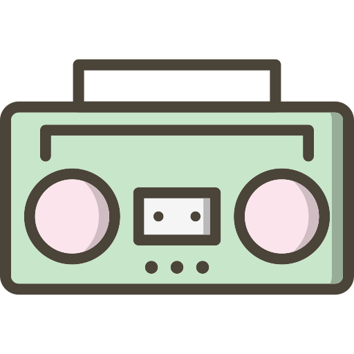 オーディオテープ Generic Outline Color icon