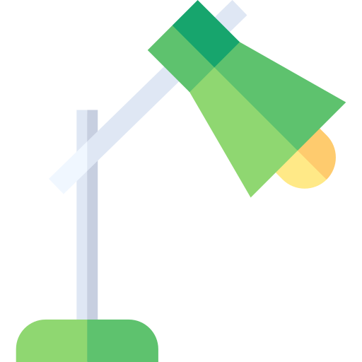 Desk lamp Basic Straight Flat icon