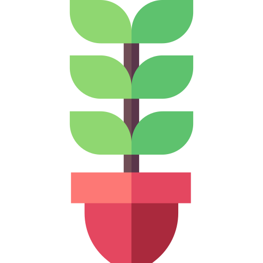 plantenpot Basic Straight Flat icoon