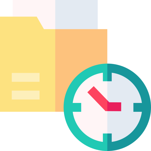 Work time Basic Straight Flat icon